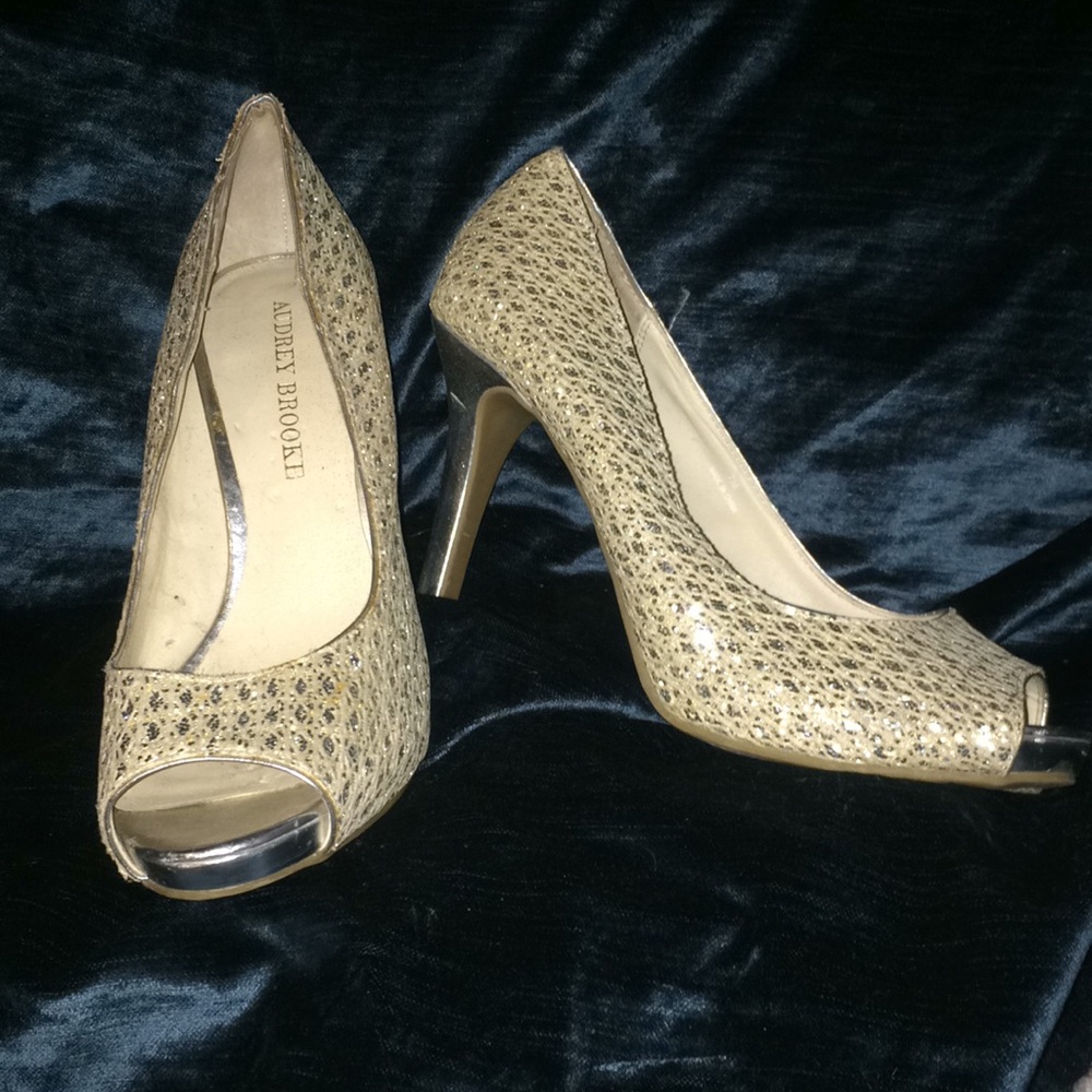 Prom open toe heels